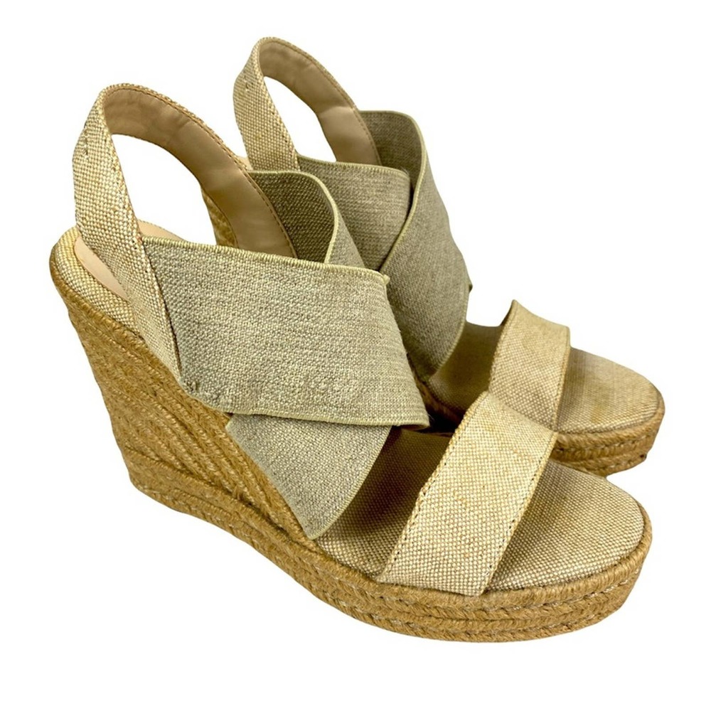 LAUREN RALPH LAUREN ESPADRILLE WEDGE WOMENS SIZE 9